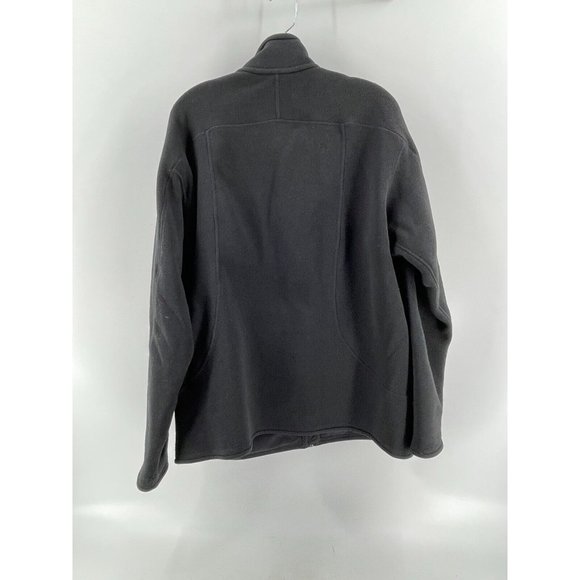 Patagonia Men's Black Full Zip Collared Fleece Sweatshirt Jacket Size XL - Picture 4 of 12